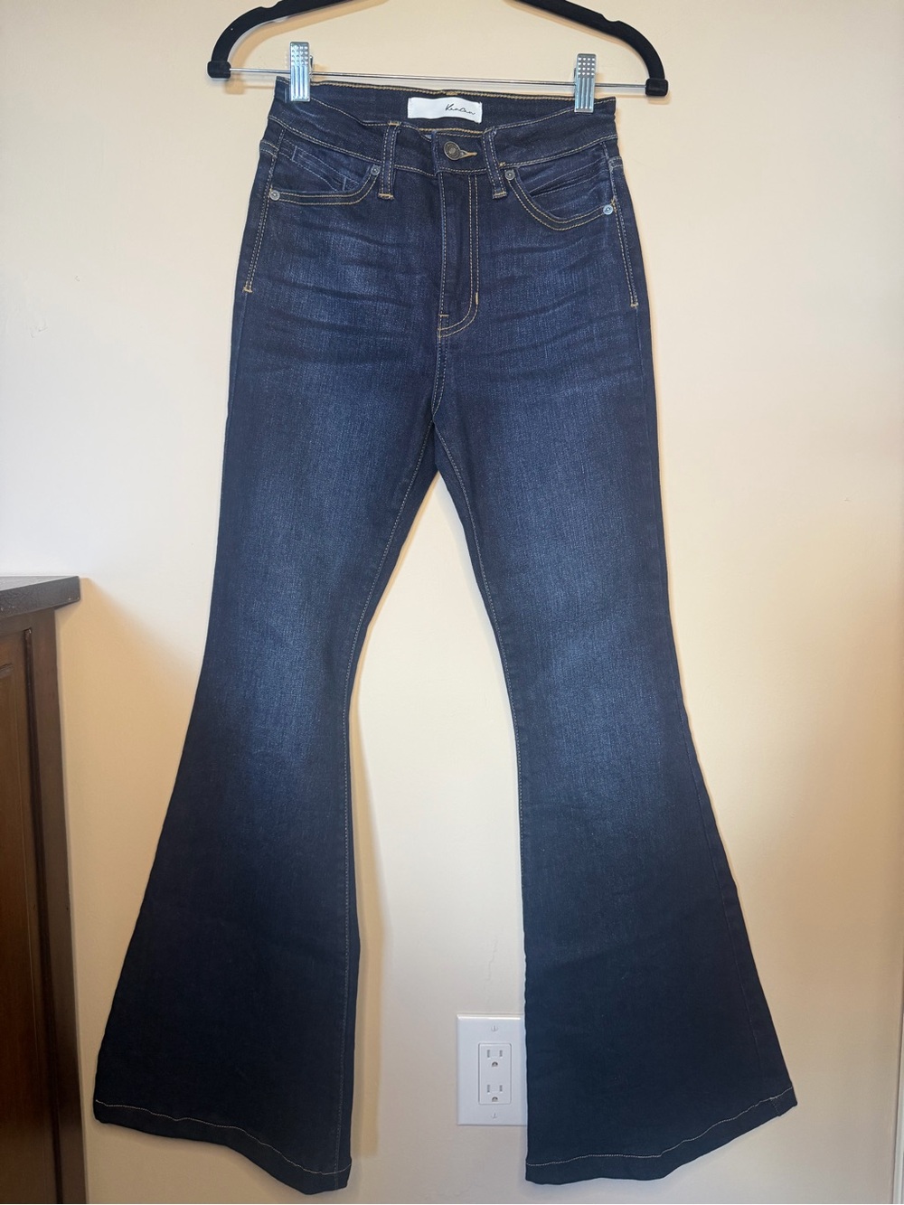 NWOT KanCan Dark Indigo High-Rise Flare Jeans